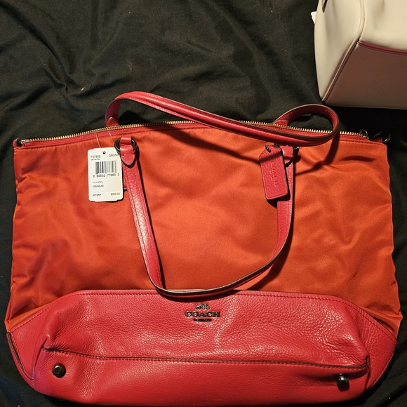 Coach Red and Orange Women's Tote Bag - Picture 1 of 1
